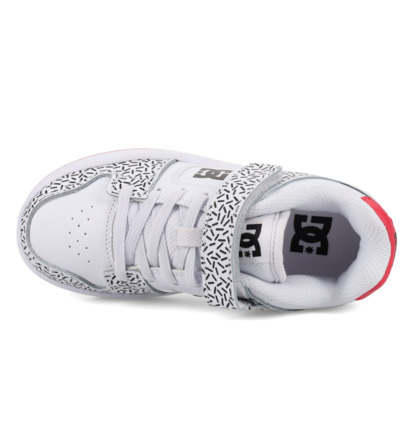 dcshoes, Manteca 4 V - Chaussures en cuir pour Enfant, WHITE/BLACK/HOTPINK (102) Manteca 4 V - Leather Shoes for Kids  ADGS100100
