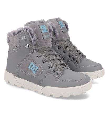 dcshoes, Manteca 4 - Bottes résistantes à l'eau pour Femme, GREY/GREY (025) Manteca 4 - Water-Resistant Boots for Women  ADJB100012