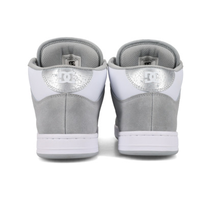 dcshoes, Manteca 4 Mid - Chaussures Mid Top en cuir pour Femme, GREY/WHITE (026) Manteca 4 Mid - Mid-Top Leather Shoes for Women  ADJS100162