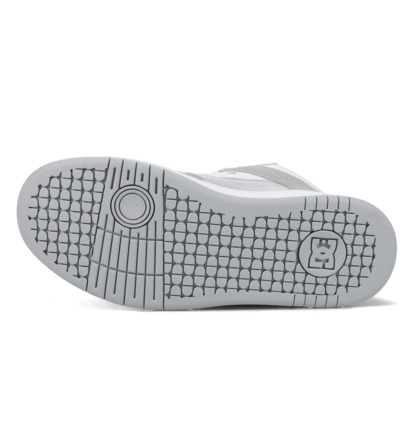 dcshoes, Manteca 4 Mid - Chaussures Mid Top en cuir pour Femme, GREY/WHITE (026) Manteca 4 Mid - Mid-Top Leather Shoes for Women  ADJS100162