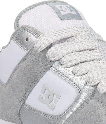 dcshoes, Manteca 4 Mid - Chaussures Mid Top en cuir pour Femme, GREY/WHITE (026) Manteca 4 Mid - Mid-Top Leather Shoes for Women  ADJS100162