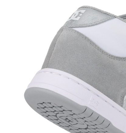 dcshoes, Manteca 4 Mid - Chaussures Mid Top en cuir pour Femme, GREY/WHITE (026) Manteca 4 Mid - Mid-Top Leather Shoes for Women  ADJS100162