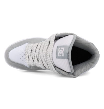 dcshoes, Manteca 4 Mid - Chaussures Mid Top en cuir pour Femme, GREY/WHITE (026) Manteca 4 Mid - Mid-Top Leather Shoes for Women  ADJS100162