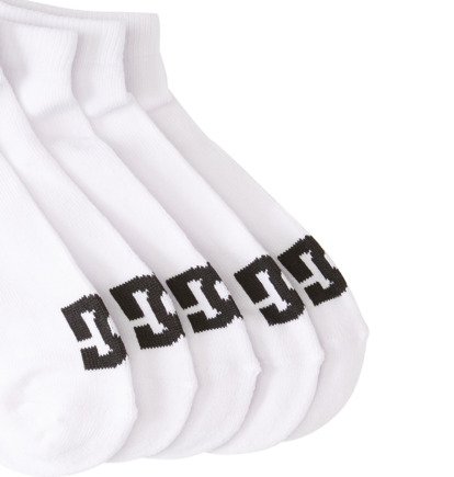 dcshoes, DC Ankle 5Pk - Ankle Socks for Men, SNOW WHITE (wbb0) DC Ankle 5Pk - Ankle Socks for Men  ADYAA03188