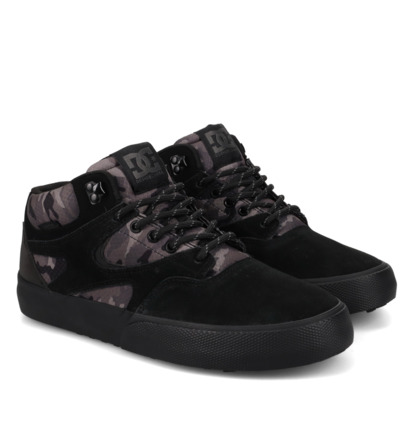 dcshoes, Pure High-Top Wr - High-Top Water-Resistant Boots for Men, BLACK/BLACK/CAMO (002) Pure High-Top Wr - High-Top Water-Resistant Shoes for Men  ADYB100018