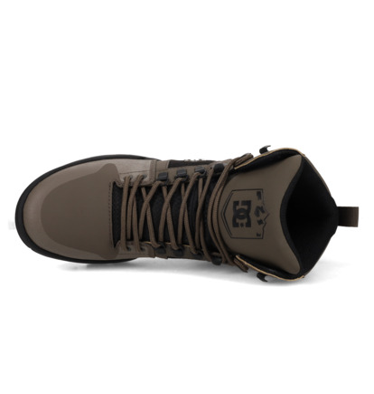 dcshoes, Pure High-Top Wr - High-Top Water-Resistant Boots for Men, OLIVE/BLACK (301) Pure High-Top Wr - High-Top Water-Resistant Shoes for Men  ADYB100018