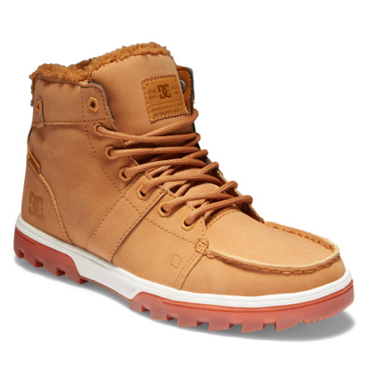 Woodland - Sherpa Lined Leather Boots for Men  ADYB700042