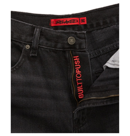 dcshoes, Worker - Jeans Vestibilità Relaxed da Uomo, BLACK DENIM (kvaw) Worker - Relaxed Fit Jeans for Men  ADYDP03070