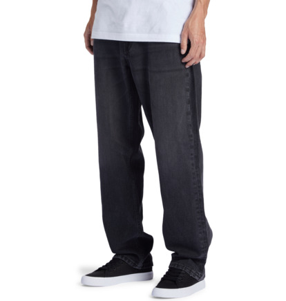dcshoes, Worker - Jeans Vestibilità Relaxed da Uomo, BLACK DENIM (kvaw) Worker - Relaxed Fit Jeans for Men  ADYDP03070
