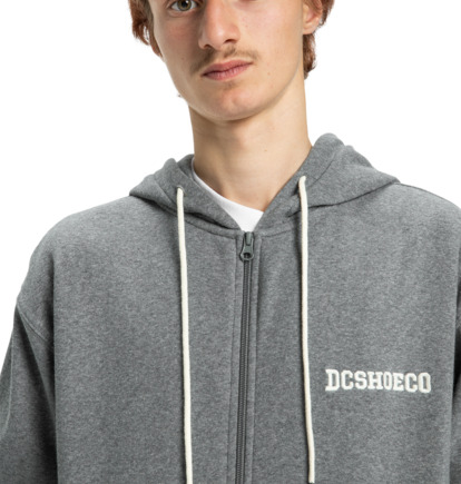 dcshoes, Baseline - Full Zip Hoodie for Men, DARK GREY HEATHER (krdh) Baseline - Full Zip Hoodie for Men  ADYFT03389