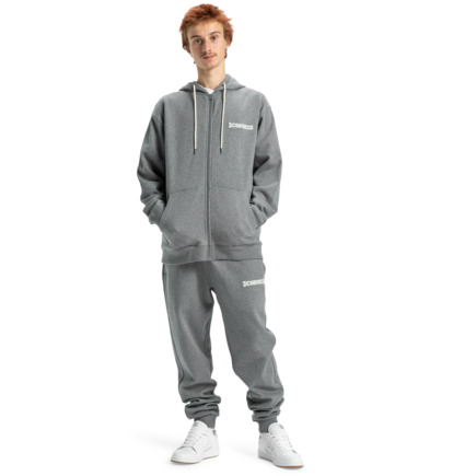 dcshoes, Baseline - Full Zip Hoodie for Men, DARK GREY HEATHER (krdh) Baseline - Full Zip Hoodie for Men  ADYFT03389