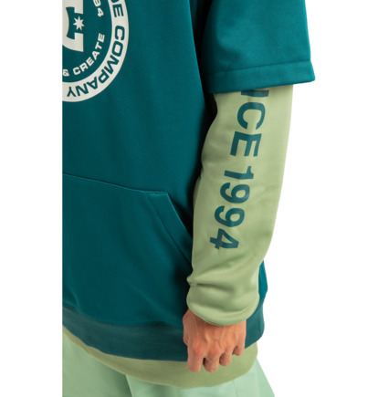 dcshoes, Dryden - Felpe con cappuccio da Uomo, DEEP TEAL (btg0) Dryden - Fleece Top for Men  ADYFT03440