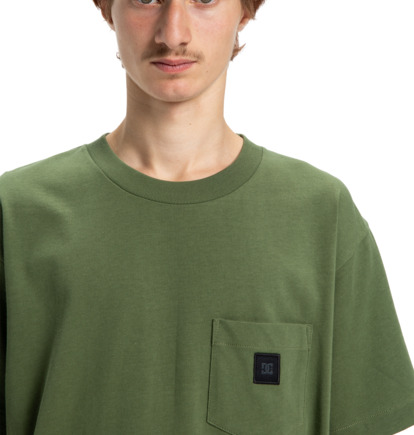 dcshoes, DC 1994 - Maglietta a maniche corte con taschino da Uomo, BRONZE GREEN (gqq0) DC 1994 - Short Sleeve Pocket T-Shirt for Men  ADYKT03246