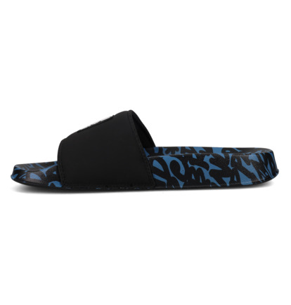 dcshoes, DC SE - Leather Slides Sandals for Men, NAVY/BLACK (nb3) DC SE - Leather Slides Sandals for Men  ADYL100044