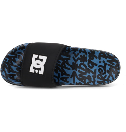 dcshoes, DC SE - Leather Slides Sandals for Men, NAVY/BLACK (nb3) DC SE - Leather Slides Sandals for Men  ADYL100044