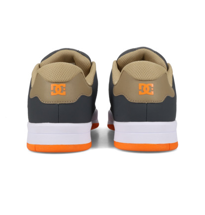 dcshoes, Central - Leather Shoes for Men, GREY/TAN/ORANGE (026) Central - Leather Shoes for Men  ADYS100551