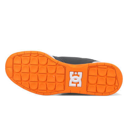 dcshoes, Central - Leather Shoes for Men, GREY/TAN/ORANGE (026) Central - Leather Shoes for Men  ADYS100551