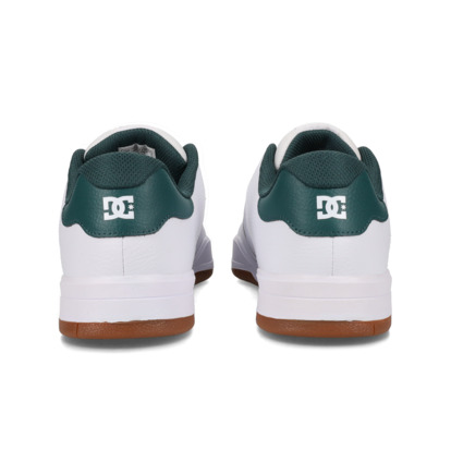 dcshoes, Central - Chaussures en cuir pour Homme, WHITE/GREEN (103) Central - Leather Shoes for Men  ADYS100551
