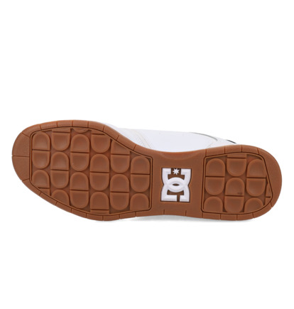 dcshoes, Central - Chaussures en cuir pour Homme, WHITE/GREEN (103) Central - Leather Shoes for Men  ADYS100551