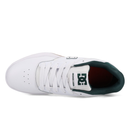 dcshoes, Central - Chaussures en cuir pour Homme, WHITE/GREEN (103) Central - Leather Shoes for Men  ADYS100551