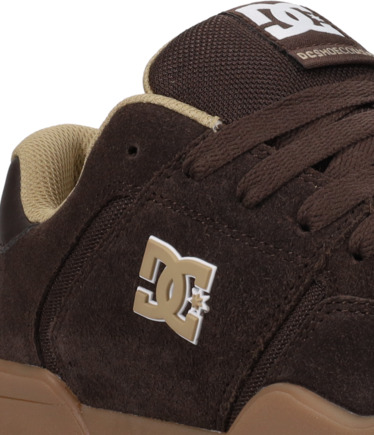 dcshoes, Central - Scarpe di Pelle da Uomo, BROWN/GUM (210) Central - Leather Shoes for Men  ADYS100551