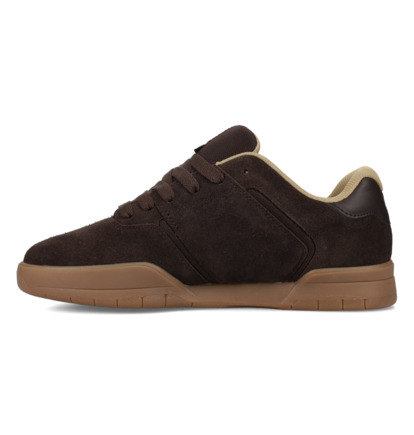 dcshoes, Central - Scarpe di Pelle da Uomo, BROWN/GUM (210) Central - Leather Shoes for Men  ADYS100551