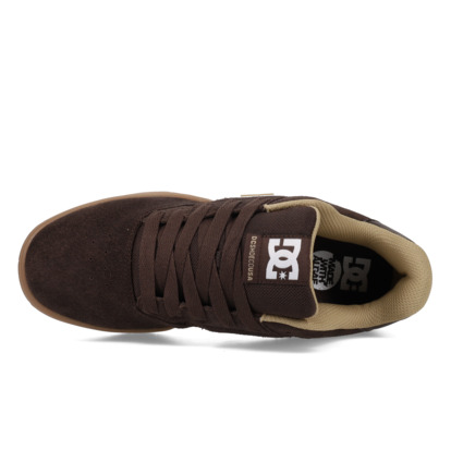 dcshoes, Central - Scarpe di Pelle da Uomo, BROWN/GUM (210) Central - Leather Shoes for Men  ADYS100551