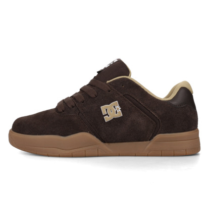 dcshoes, Central - Scarpe di Pelle da Uomo, BROWN/GUM (210) Central - Leather Shoes for Men  ADYS100551