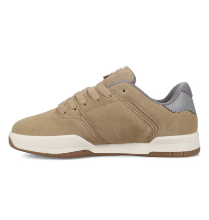 dcshoes, Central - Scarpe di Pelle da Uomo, TAN/OFFWHITE (256) Central - Leather Shoes for Men  ADYS100551