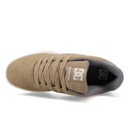 dcshoes, Central - Scarpe di Pelle da Uomo, TAN/OFFWHITE (256) Central - Leather Shoes for Men  ADYS100551