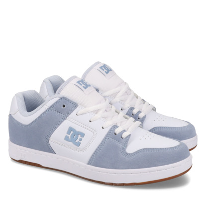 dcshoes, Manteca 4 - Chaussures en cuir pour Homme, GREY/WHITE (026) Manteca - Leather Shoes for Men  ADYS100765