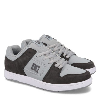 dcshoes, Manteca 4 - Chaussures en cuir pour Homme, GREY/GREY/WHITE (027) Manteca - Leather Shoes for Men  ADYS100765