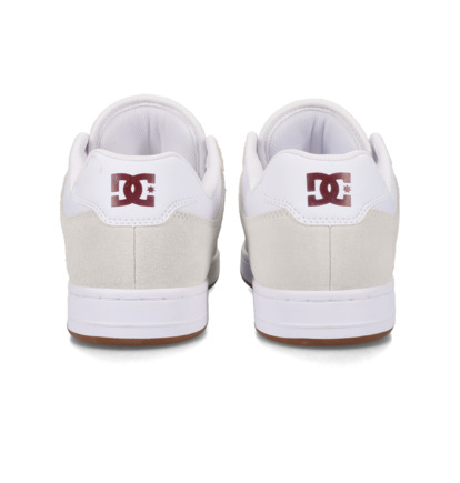 dcshoes, Manteca 4 - Chaussures pour Homme, WHITE/MAROON (118) Manteca - Leather Shoes for Men  ADYS100765
