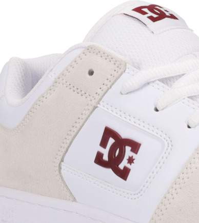 dcshoes, Manteca 4 - Chaussures pour Homme, WHITE/MAROON (118) Manteca - Leather Shoes for Men  ADYS100765