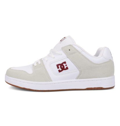 dcshoes, Manteca 4 - Chaussures pour Homme, WHITE/MAROON (118) Manteca - Leather Shoes for Men  ADYS100765