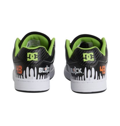 dcshoes, Manteca - Leather Shoes for Men, BLACK/WHITE/GREEN (xkwg) Manteca - Leather Shoes for Men  ADYS100765