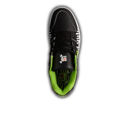 dcshoes, Manteca - Leather Shoes for Men, BLACK/WHITE/GREEN (xkwg) Manteca - Leather Shoes for Men  ADYS100765