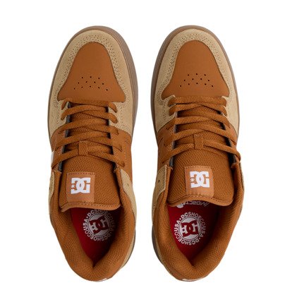 dcshoes, Manteca 4 S - Chaussures de skate en cuir pour Homme, TAN/BROWN/GUM (256) Manteca 4 S - Leather Skate Shoes for Men  ADYS100766