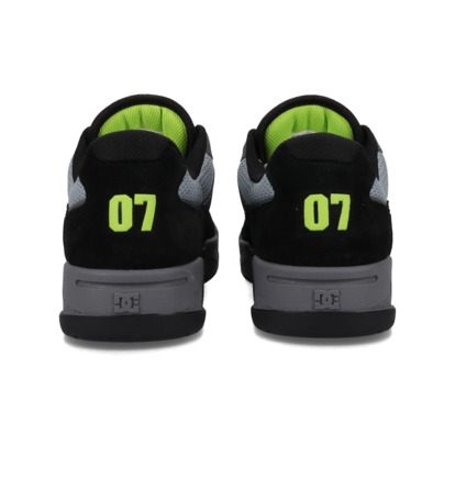 dcshoes, Construct - Scarpe di pelle da Uomo, BLACK/GREY/BLACK (005) Construct - Leather Shoes for Men  ADYS100822