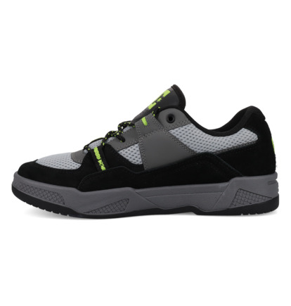 dcshoes, Construct - Scarpe di pelle da Uomo, BLACK/GREY/BLACK (005) Construct - Leather Shoes for Men  ADYS100822