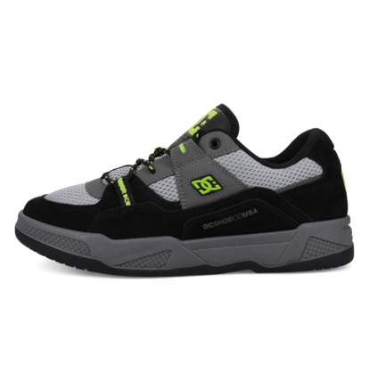 dcshoes, Construct - Scarpe di pelle da Uomo, BLACK/GREY/BLACK (005) Construct - Leather Shoes for Men  ADYS100822
