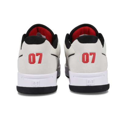 dcshoes, Construct - Lederschuhe für Männer, WHITE/BLACK/RED (111) Construct - Leather Shoes for Men  ADYS100822