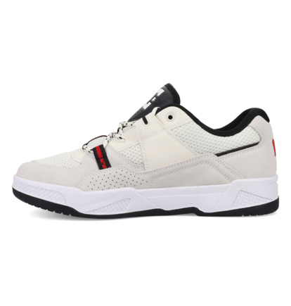 dcshoes, Construct - Lederschuhe für Männer, WHITE/BLACK/RED (111) Construct - Leather Shoes for Men  ADYS100822
