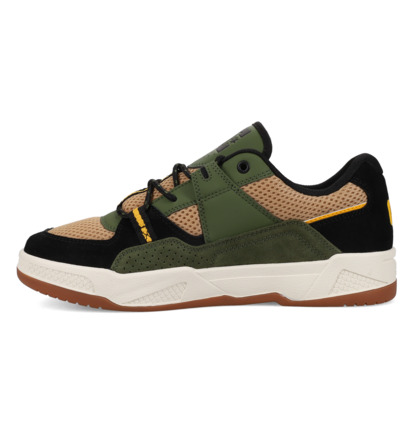 dcshoes, Construct - Chaussures en cuir pour Homme, BROWN/OLIVE (210) Construct - Leather Shoes for Men  ADYS100822