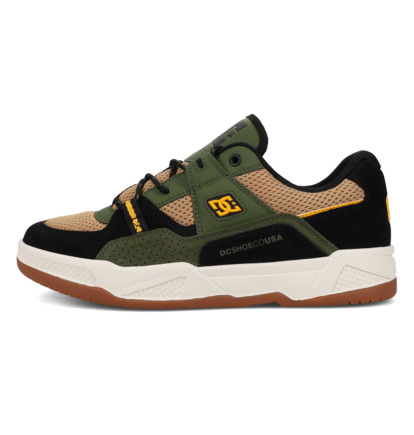 dcshoes, Construct - Chaussures en cuir pour Homme, BROWN/OLIVE (210) Construct - Leather Shoes for Men  ADYS100822