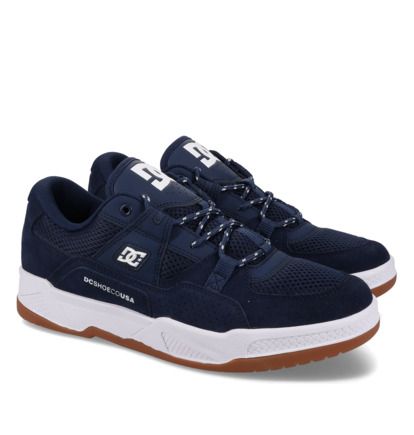dcshoes, Construct - Chaussures en cuir pour Homme, NAVY/BLUE (410) Construct - Leather Shoes for Men  ADYS100822