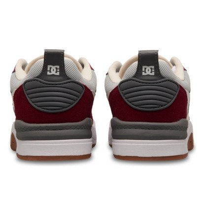 dcshoes, DC Ascend S - Chaussures de skate en cuir pour Homme, DARK MAROON/LIGHT GREY (mg0) DC Ascend S - Leather Skate shoes for Men  ADYS100852