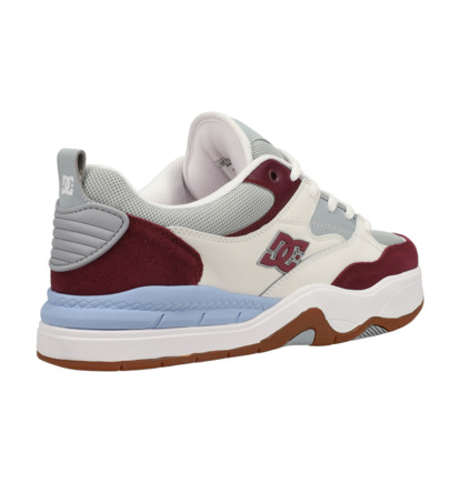 dcshoes, DC Ascend S - Chaussures de skate en cuir pour Homme, DARK MAROON/LIGHT GREY (mg0) DC Ascend S - Leather Skate shoes for Men  ADYS100852