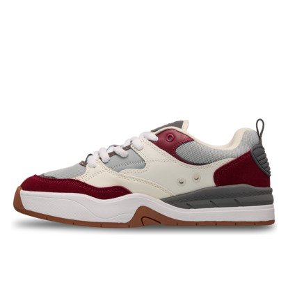 dcshoes, DC Ascend S - Chaussures de skate en cuir pour Homme, DARK MAROON/LIGHT GREY (mg0) DC Ascend S - Leather Skate shoes for Men  ADYS100852