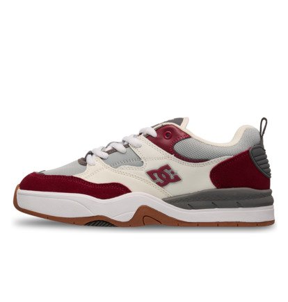 dcshoes, DC Ascend S - Chaussures de skate en cuir pour Homme, DARK MAROON/LIGHT GREY (mg0) DC Ascend S - Leather Skate shoes for Men  ADYS100852
